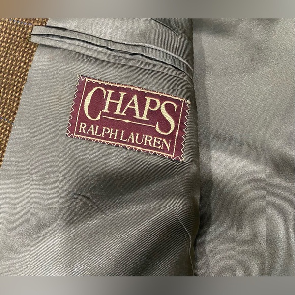 Ralph Lauren Chaps Mens Brown Blazer Measurements In Pics - Picture 4 of 13